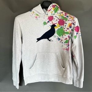 🐦 Jeff Staple Splatter Pigeon Hoodie (Heather Grey) - Size Medium 🐦